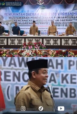 Sinergi Forkopimda, Kalapas Pasir Pengaraian Hadiri Pembukaan Musrenbang RKPD Kabupaten Rokan Hulu Tahun 2027