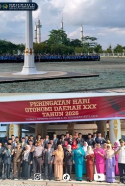 Lapas Pasir Pengaraian Hadiri Upacara Peringatan Hari Otonomi Daerah ke-XXX di Rokan Hulu