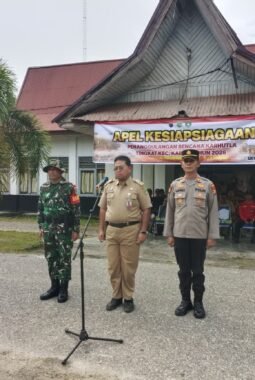 Antisipasi Musim Kemarau, Polsek Kabun Bersama Forkopimcam Gelar Apel Siaga Karhutla 2026