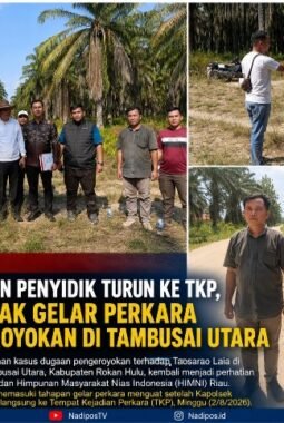 Usai Kapolsek dan Penyidik Turun ke TKP, HIMNI Riau Desak Gelar Perkara Dugaan Pengeroyokan di Tambusai Utara