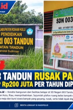 Miris! SDN 003 Tandun Rusak Parah, Dana BOSP Rp200 Juta per Tahun Dipertanyakan